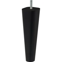 Duraline meubelpoot vierkant/rond zwart 18 cm