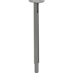 Duraline meubelpoot vierkant metaal grijs 30x30 mm verstelbare hoogte