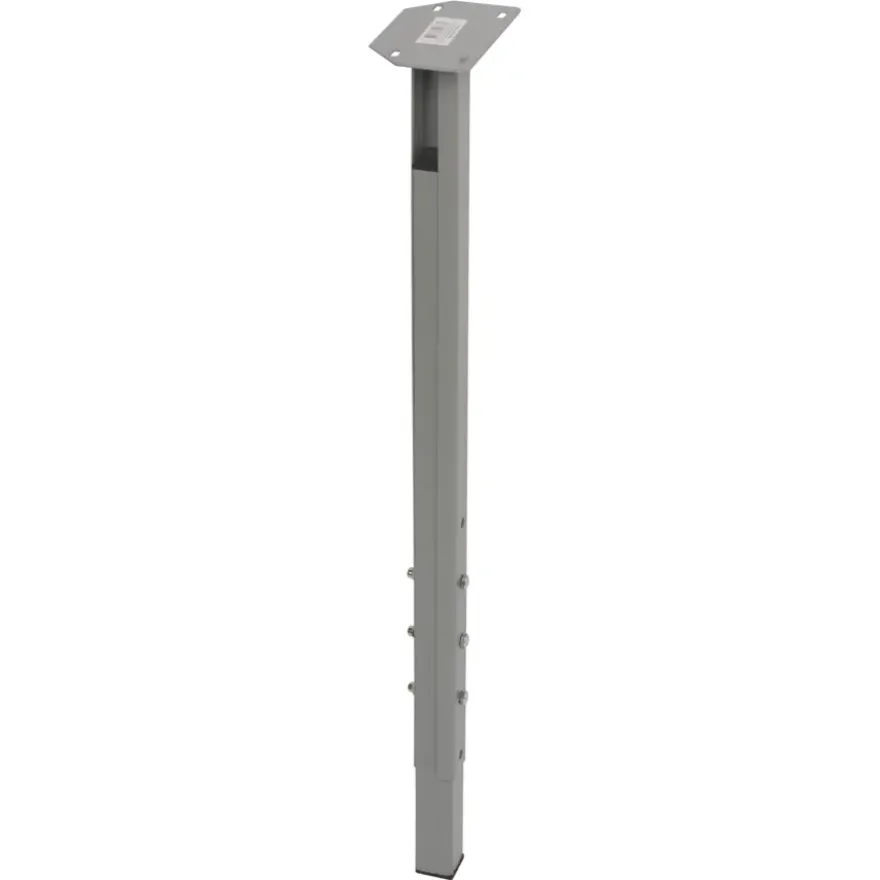 Duraline meubelpoot vierkant metaal grijs 30x30 mm verstelbare hoogte