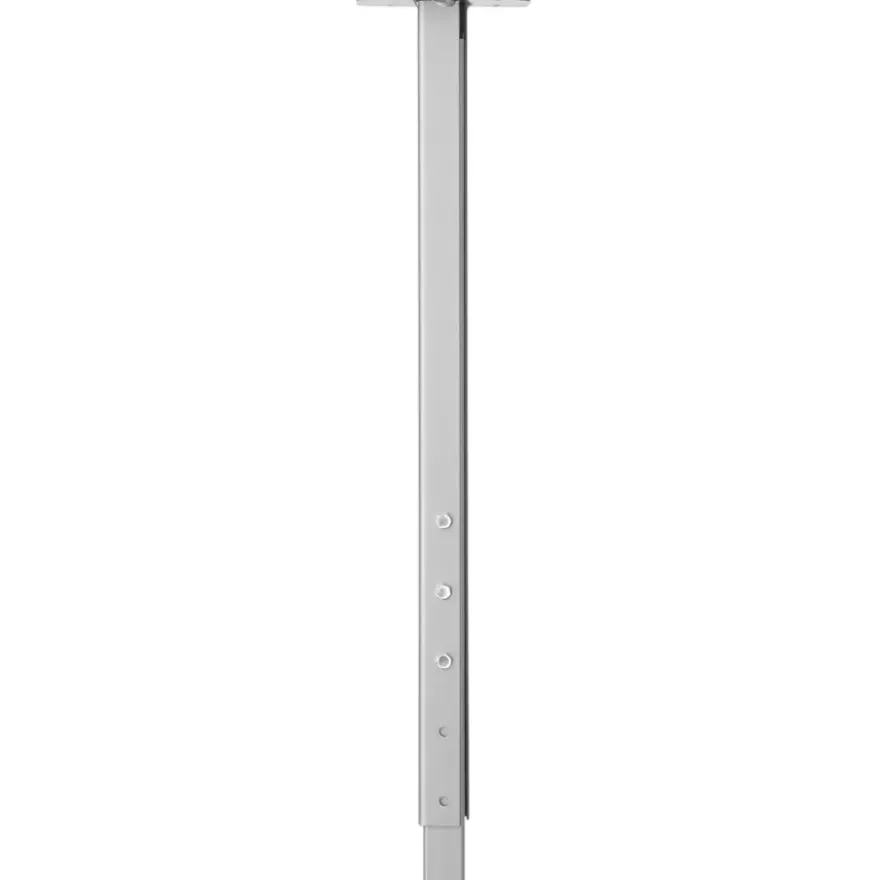 Duraline meubelpoot vierkant metaal grijs 30x30 mm verstelbare hoogte