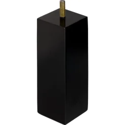 Duraline meubelpoot zwart hout 5x5x15 cm