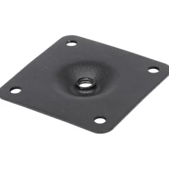 Duraline montageplaat voor meubelpoot zwart staal 6x6 cm