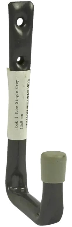 Duraline ophanghaak J-vormig enkel grijs 13x8 cm