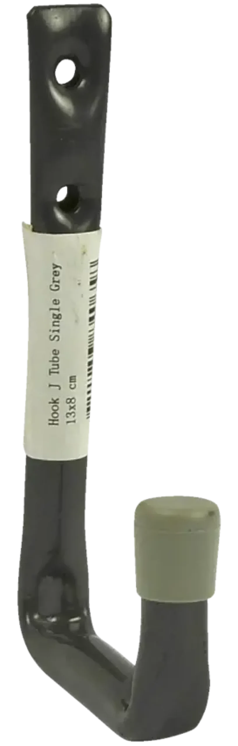 Duraline ophanghaak J-vormig enkel grijs 13x8 cm