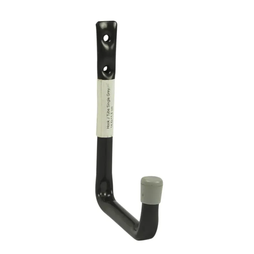 Duraline ophanghaak J-vormig enkel grijs 14,5x11,5 cm