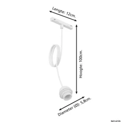 EGLO EasyTrack railverlichting hanglamp adapter E27 wit