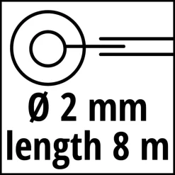 Einhell Draadspoel (Ø; 2mm - Lengte; 8m) voor diverse Einhell trimmers en bosmaaiers