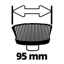 Einhell ultra borstel messing 95/25 - Ø95mm tbv de Picobella oppervlaktereiniger