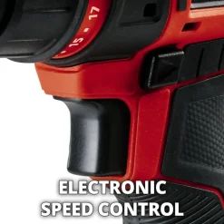 Einhell 18V accuboormachine TE-CD 18/45 Li Kit incl. 2 accu's 2Ah + snellader + 22-delige boren- en bitset + koffer