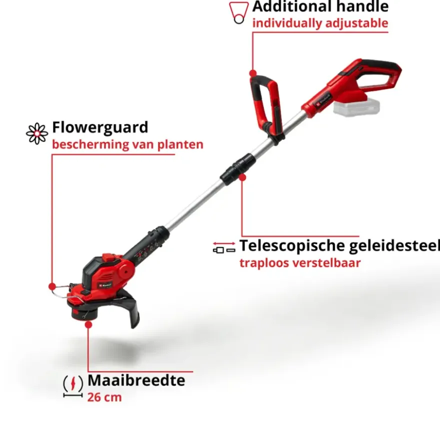 Einhell 18V accu grastrimmer GE-CT 18/260 LI zonder accu