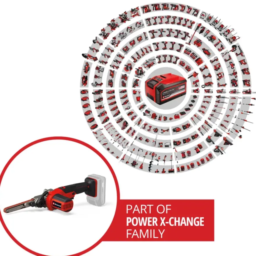 Einhell 18V bandschuurmachine / powerfile TE-BF 18 LI (zonder accu)