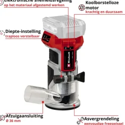 Einhell 18V kantenfrees TP-ET 18 LI BL (zonder accu)