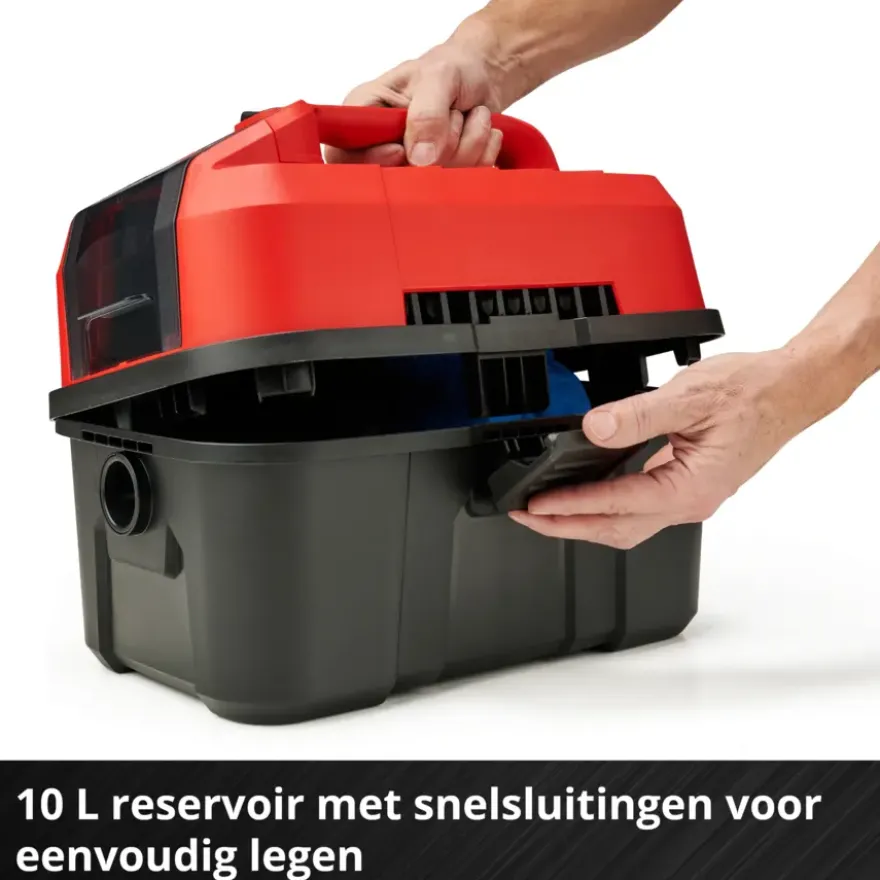 Einhell 18V nat-/droogzuiger TE-VC 18/10 Li (zonder accu)