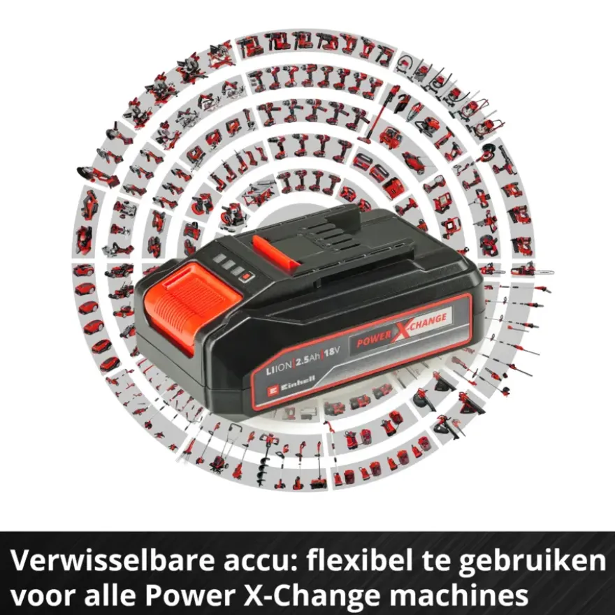 Einhell 18V startset accu 2.5Ah + oplader