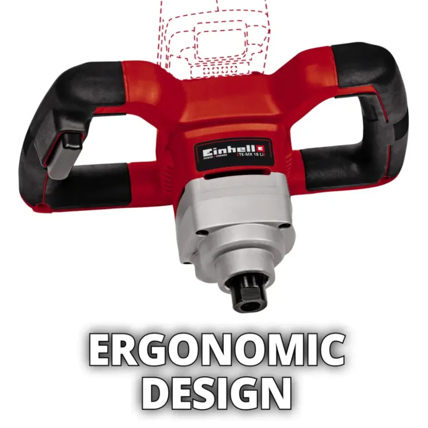 Einhell 18V verf- en mortelmenger TE-MX 18 Li (zonder accu)
