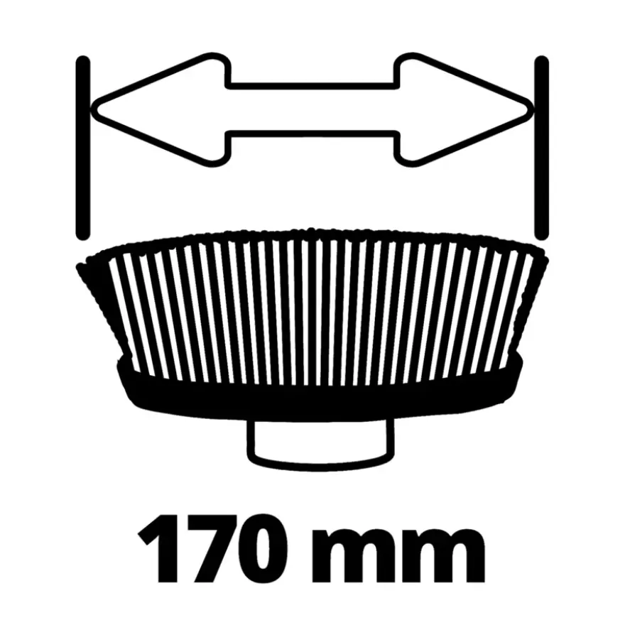 Einhell zachte borstel 170/40 - Ø170mm tbv de Picobella oppervlaktereiniger
