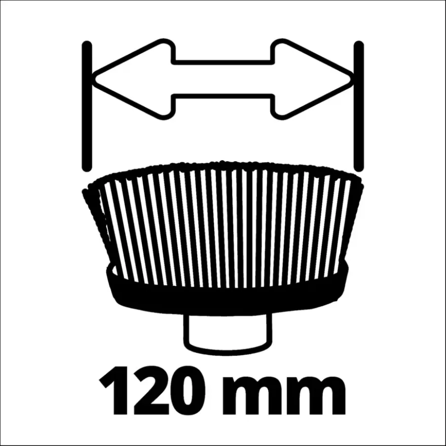 Einhell zachte borstel 120/50 - Ø120mm tbv de Picobella oppervlaktereiniger