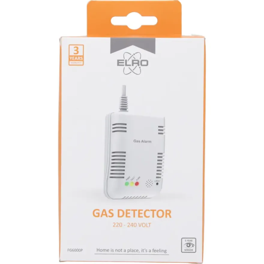 Elro FGA-13410 gasmelder voor Aardgas/Propaan/Butaan