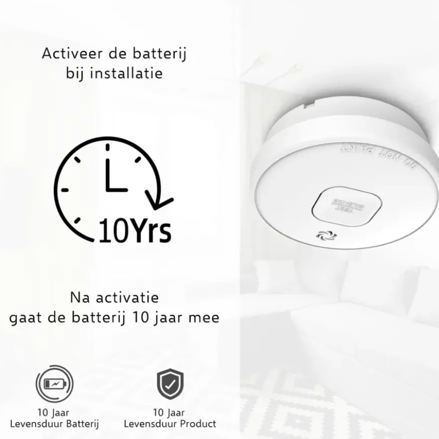 Elro FS2010-3 optische rookmelder inclusief 10 jaar lithium batterij TRIPLE-pack