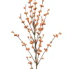 Emerald kunstbloem Ilex berry spray oranje 90cm