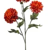 Emerald kunstbloem Mum spray oranje 73cm