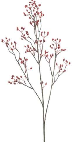 Emerald kunstbloem Rosehip mini spray rood 100cm