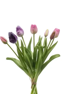 Emerald kunsttulp bundel 40 cm assorti
