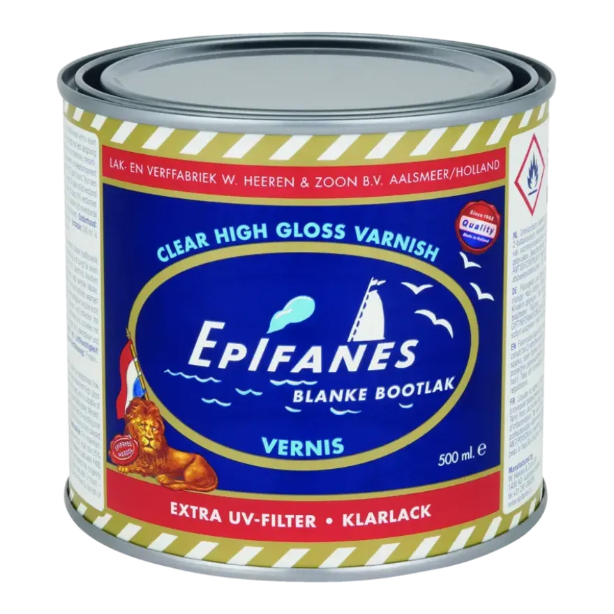 Epifanes bootlak blank / vernis met extra UV-filter 500 ml