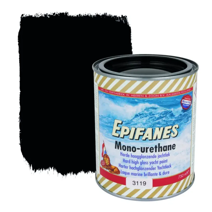 Epifanes mono-urethane jachtlak hoogglans nr. 3119 black 750 ml