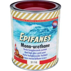 Epifanes mono-urethane jachtlak hoogglans nr. 3116 bright red 750 ml