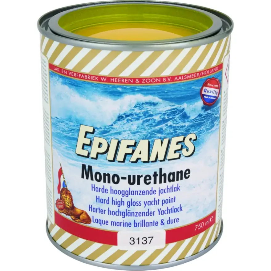 Epifanes mono-urethane jachtlak hoogglans nr. 3137 yellow 750 ml