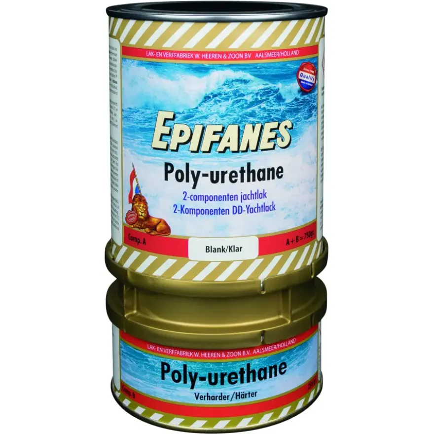 Epifanes poly-urethane 2-componenten jachtlak hoogglans blank 750 gram
