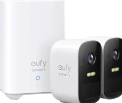 Eufy draadloze beveiligingsset inclusief Homebase 2 en 2 beveiligingscamera's Wit