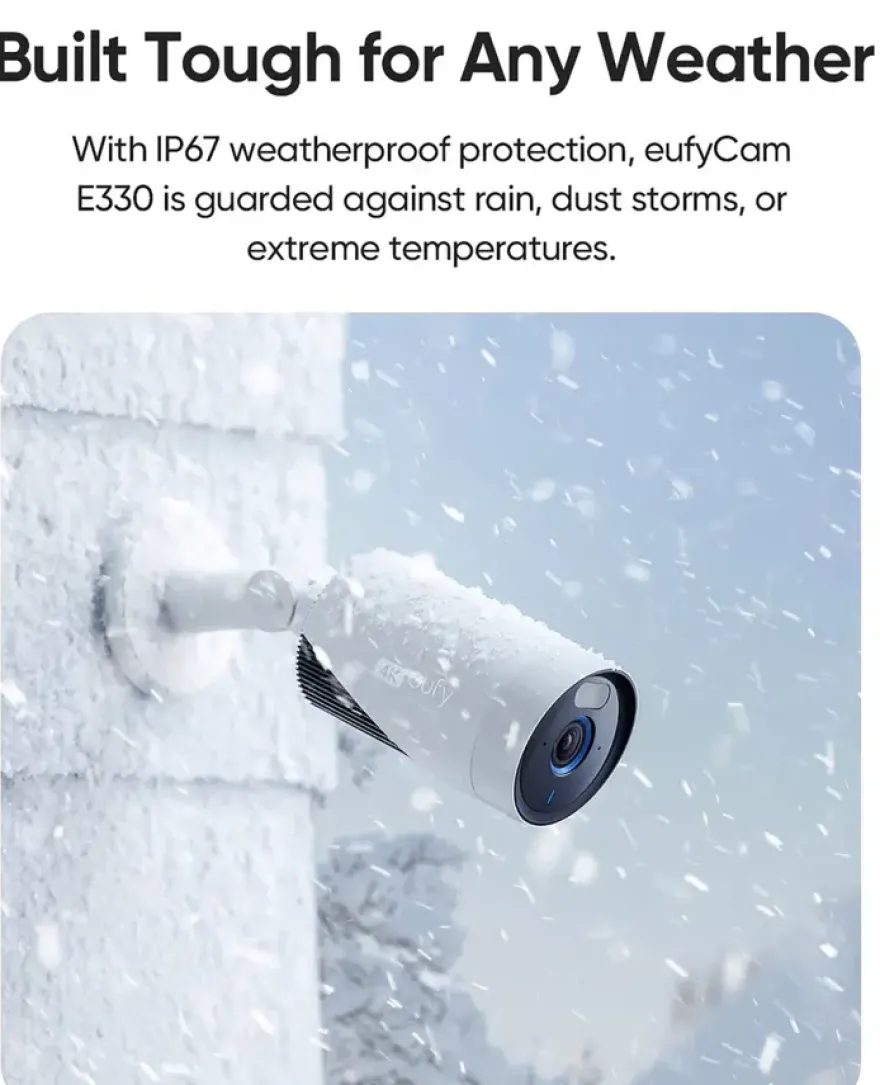 Eufy E330 Bundel 2 Beveiligingscamera voor buiten Wired Incl. Homebase 3