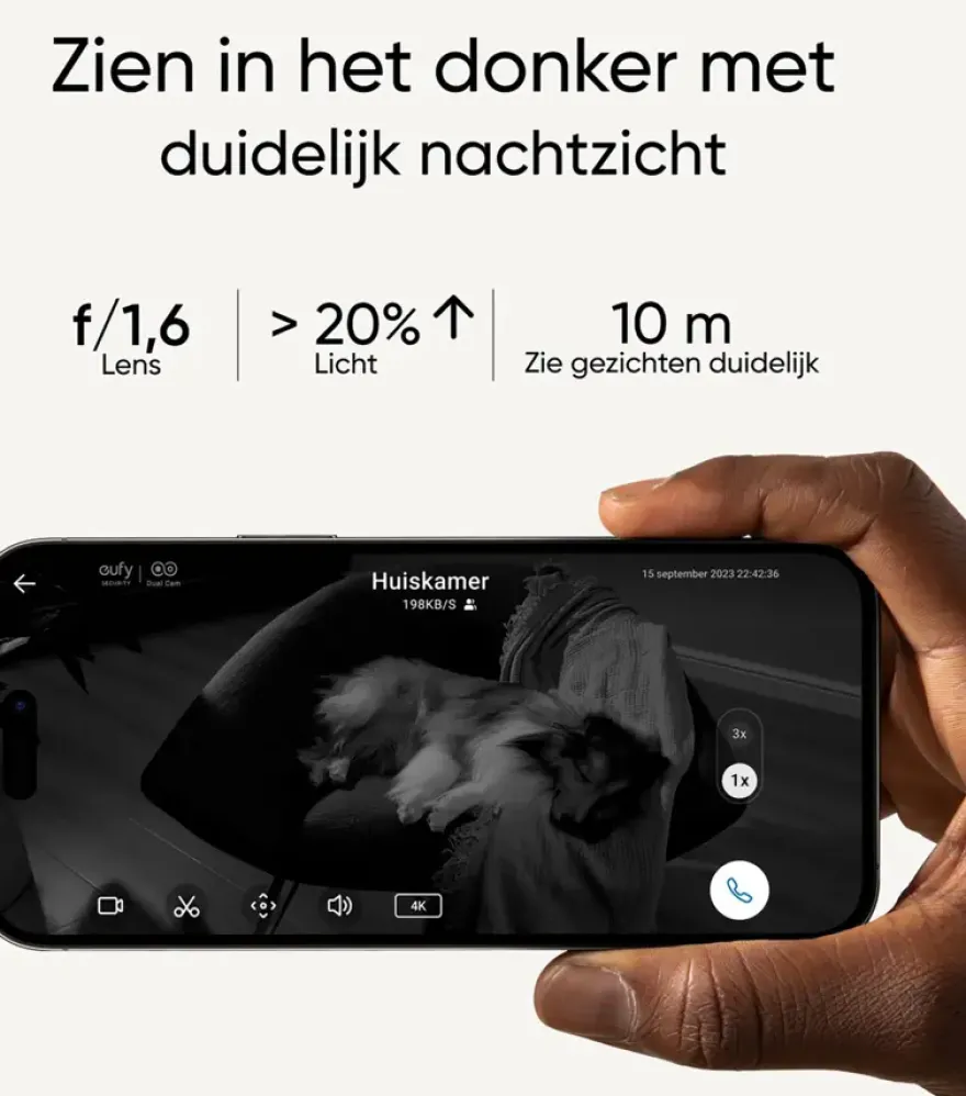 Eufy Indoor Beveiligingscamera S350 4K Wired