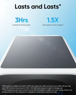 Eufy S220 SoloCam beveiligingscamera voor buiten met zonnepaneel