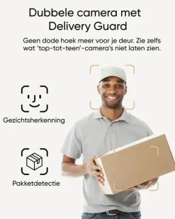 Eufy Video Deurbel E340 2 camera's Zwart Uitbreiding