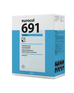 Eurocol 691 poedertegellijm grijs 5 kg
