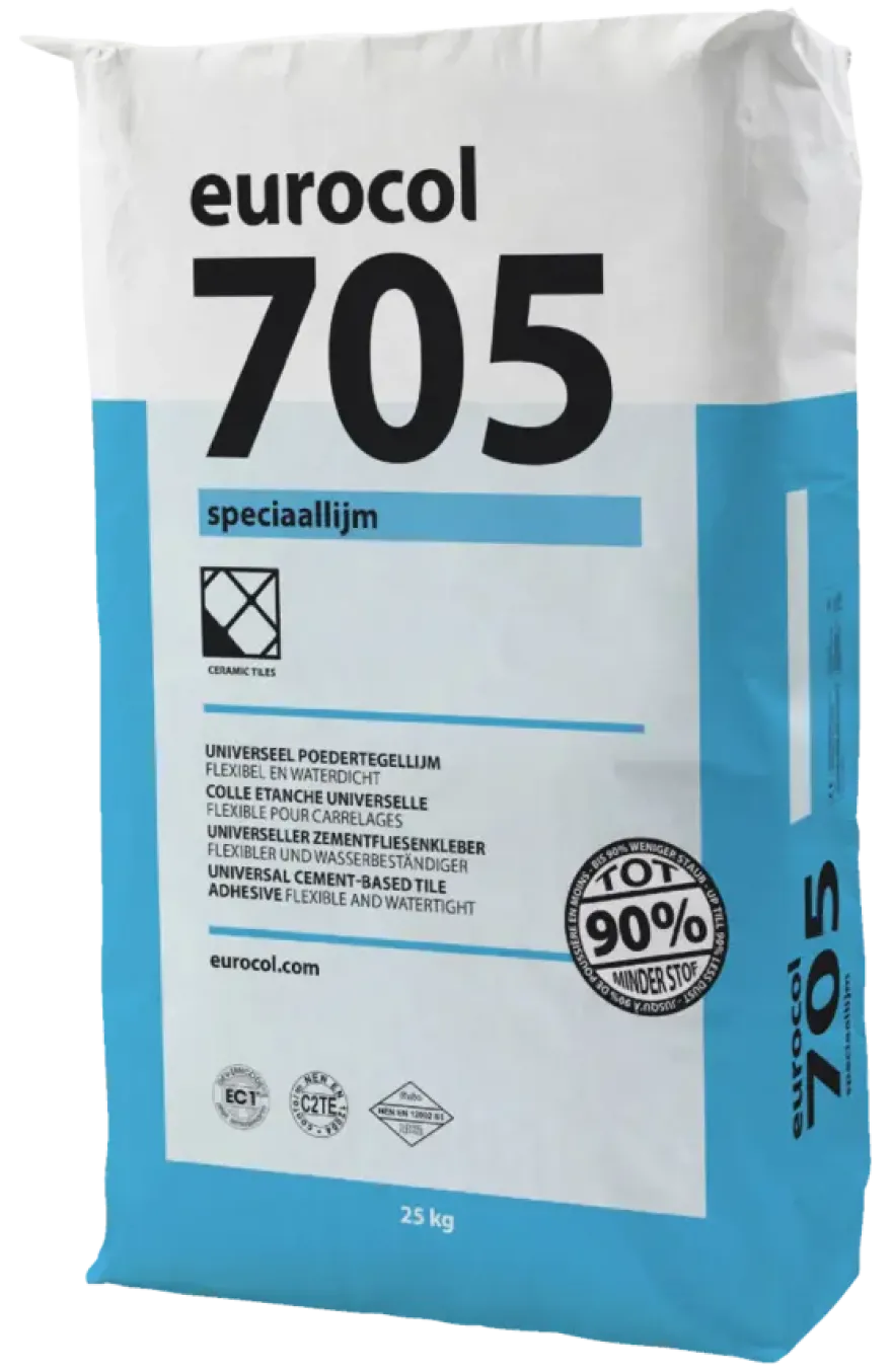 Eurocol 705 speciaal poedertegellijm grijs 25 kg
