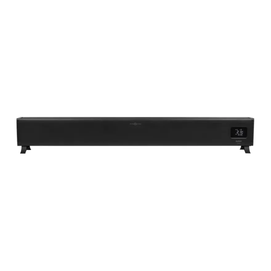 Eurom Alutherm Baseboard 2500 Zwart met WiFi