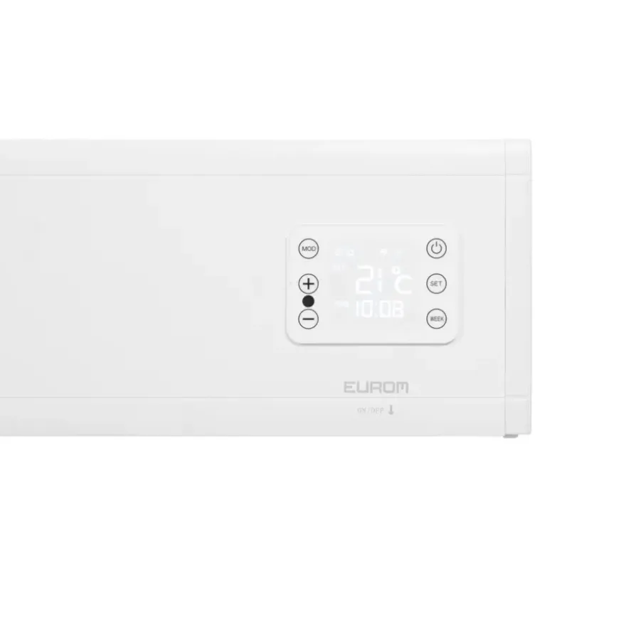 Eurom Alutherm Plint 2500 Watt Wit met WiFi