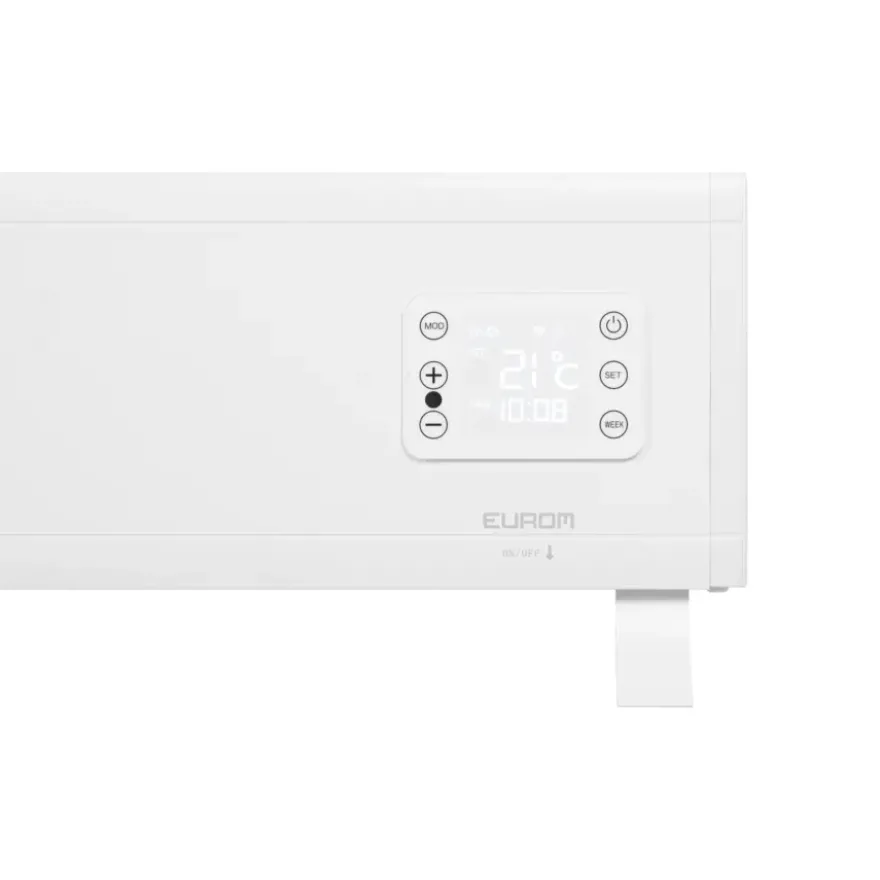 Eurom Alutherm Plint 2500 Watt Wit met WiFi