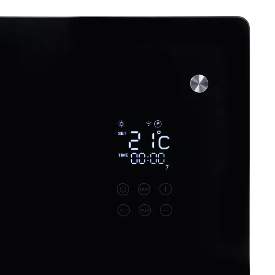 Eurom Alutherm Verre 1500 Watt Zwart met Wifi
