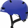 Fietshelm Youth shiny blue M