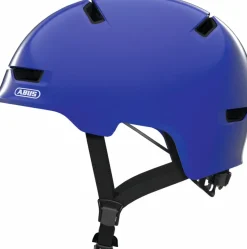 Fietshelm Youth shiny blue M