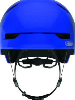 Fietshelm Youth shiny blue M