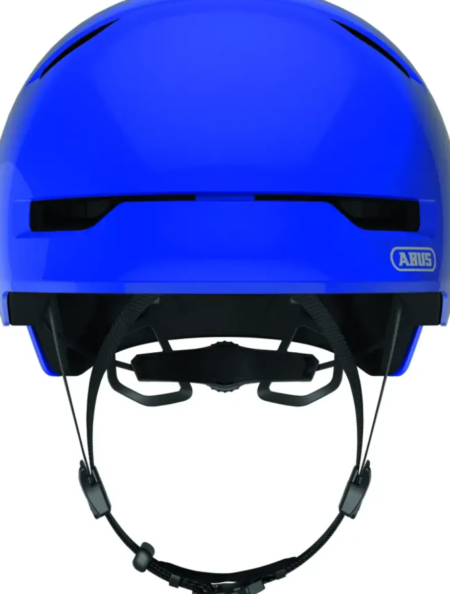 Fietshelm Youth shiny blue M