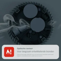 FireAngel optische rookmelder met lithium batterij (levensduur 10 jaar)