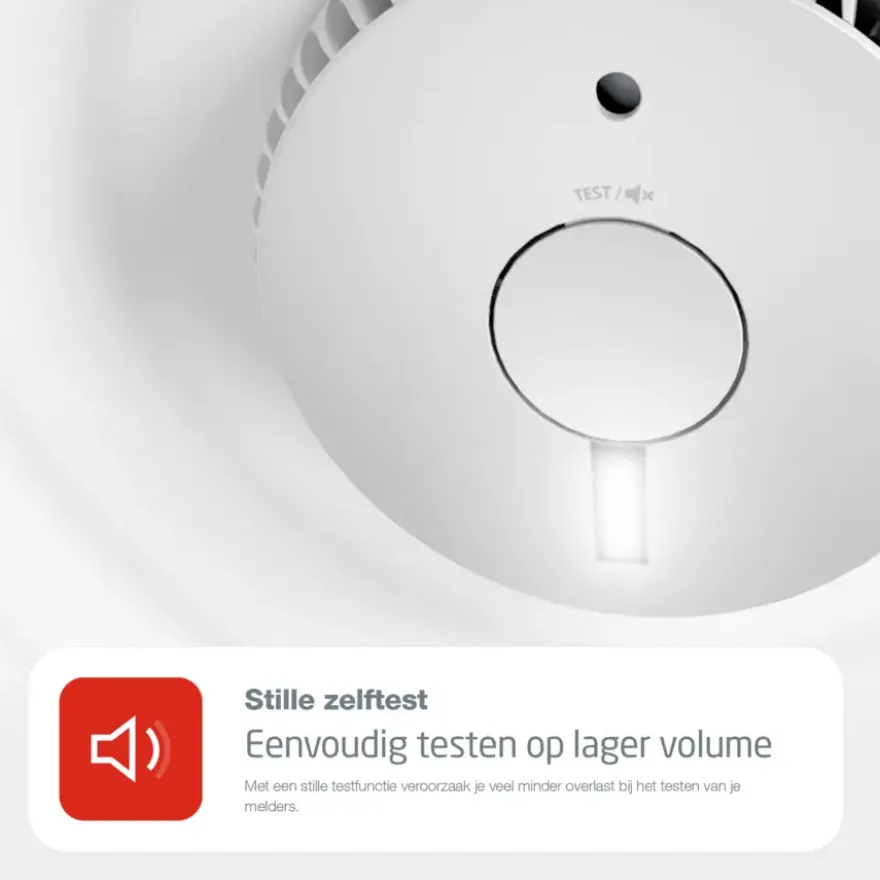 FireAngel optische rookmelder met noodverlichting en vervangbare batterijen (levensduur 10 jaar)
