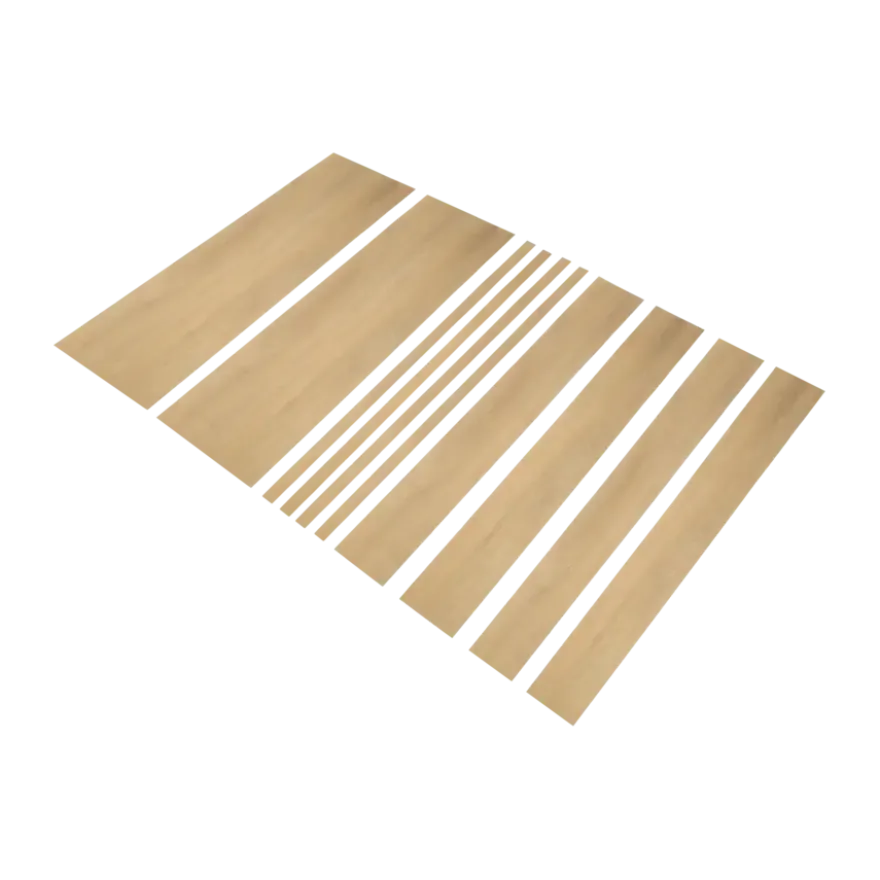 Firststep traprenovatieset pvc-treden naturel eiken 4 stuks